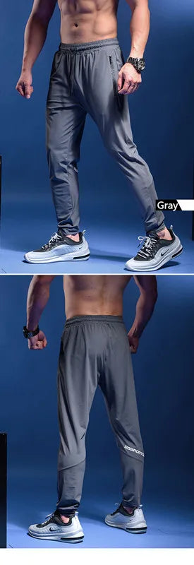 Men Sports Running Pants Athletic Football Sweatpants Sport Trousers Jogging Elastic Training Sportswear Quick Dry Trousers