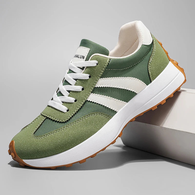 Men's Striped Casual Sneakers | Lightweight & Scratch-Resistant