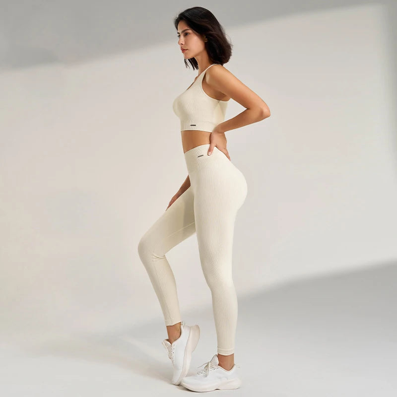 Women's 2-Piece Yoga Set | High-Waist Leggings & Sports Bra
