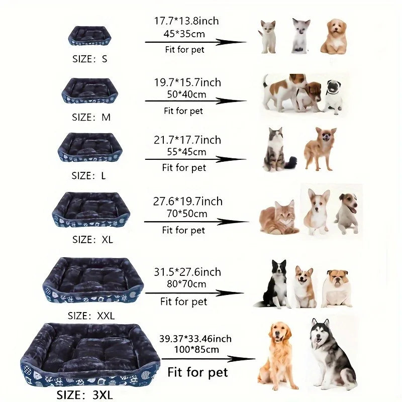 Dog Winter Sofa Bed | Cozy Bolster Bed for Small, Medium & Large Dogs