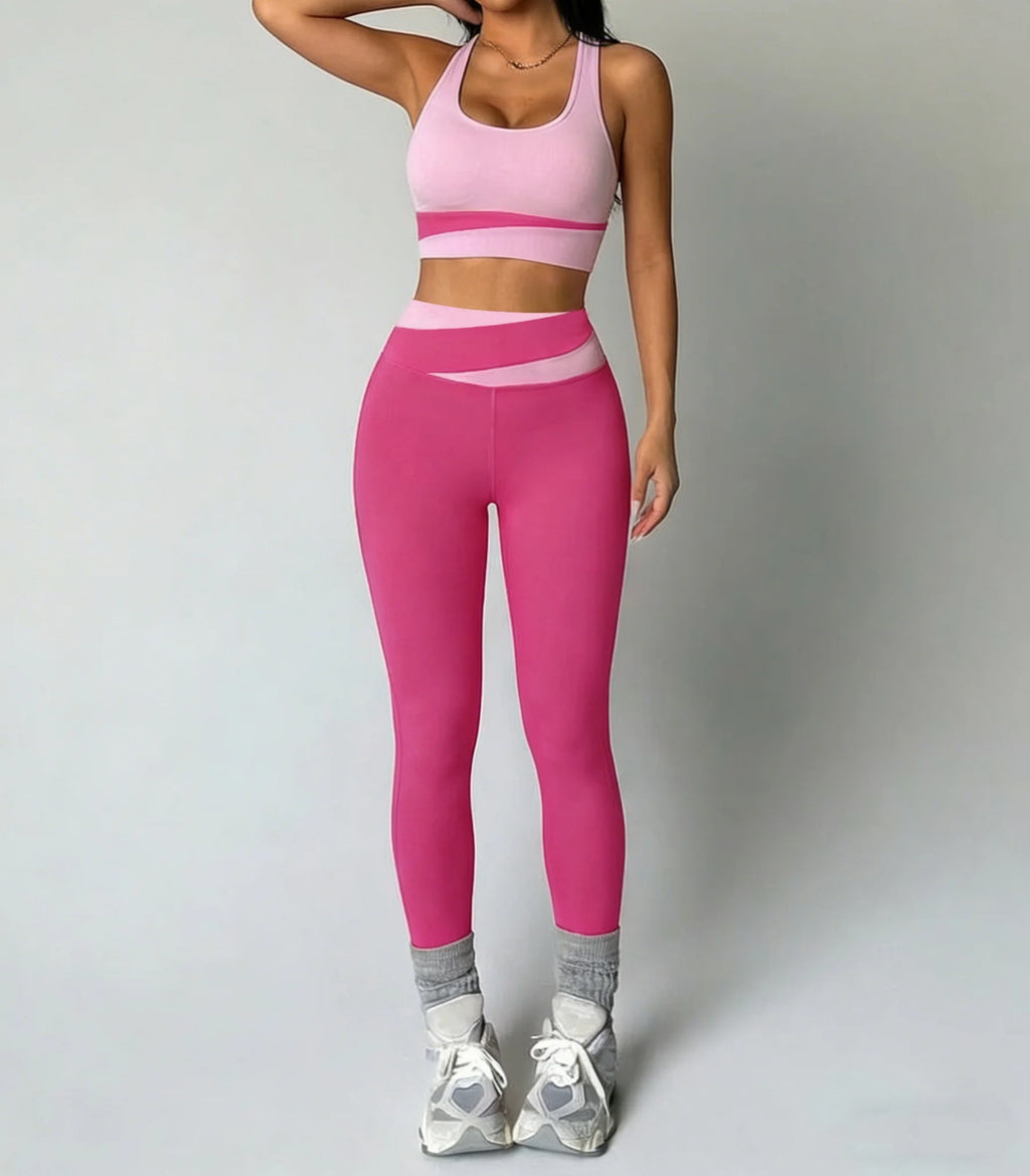 Women's Yoga Set | Sexy Sports Bra & High-Waist Leggings Workout Outfit