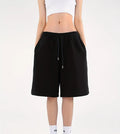 Men's Casual Athletic Shorts with Elastic Waistband and Drawstring Side Pockets - Solid Color, Perfect for Gym Wear