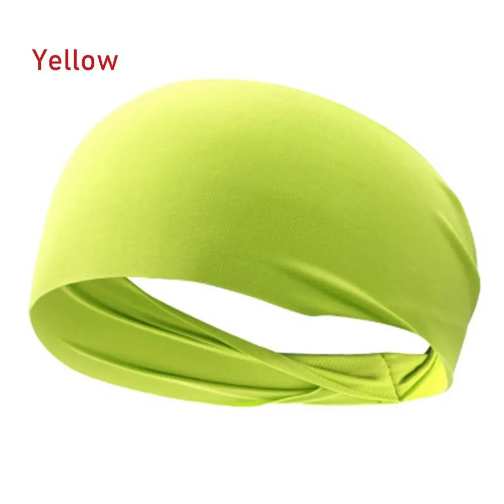 6 Color Men/Women Athletic  Sport Sweatband Running Hair Band Yoga Headband Fitness Bandage