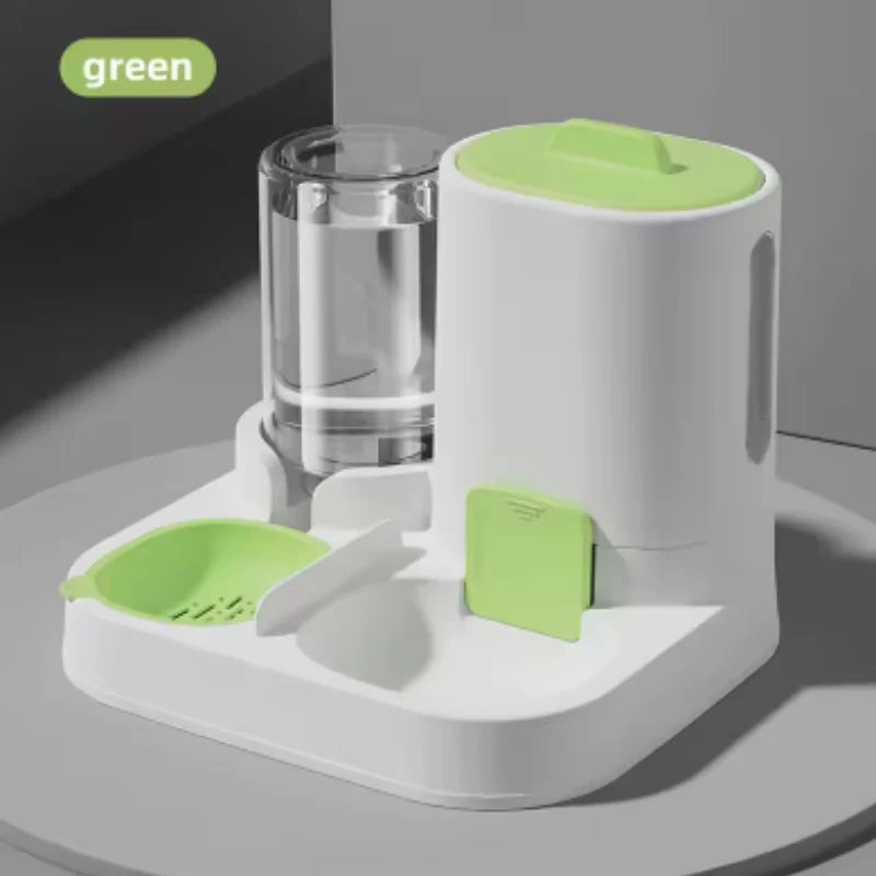 2-in-1 Pet Water & Food Dispenser Bowl | Cat & Dog Feeder