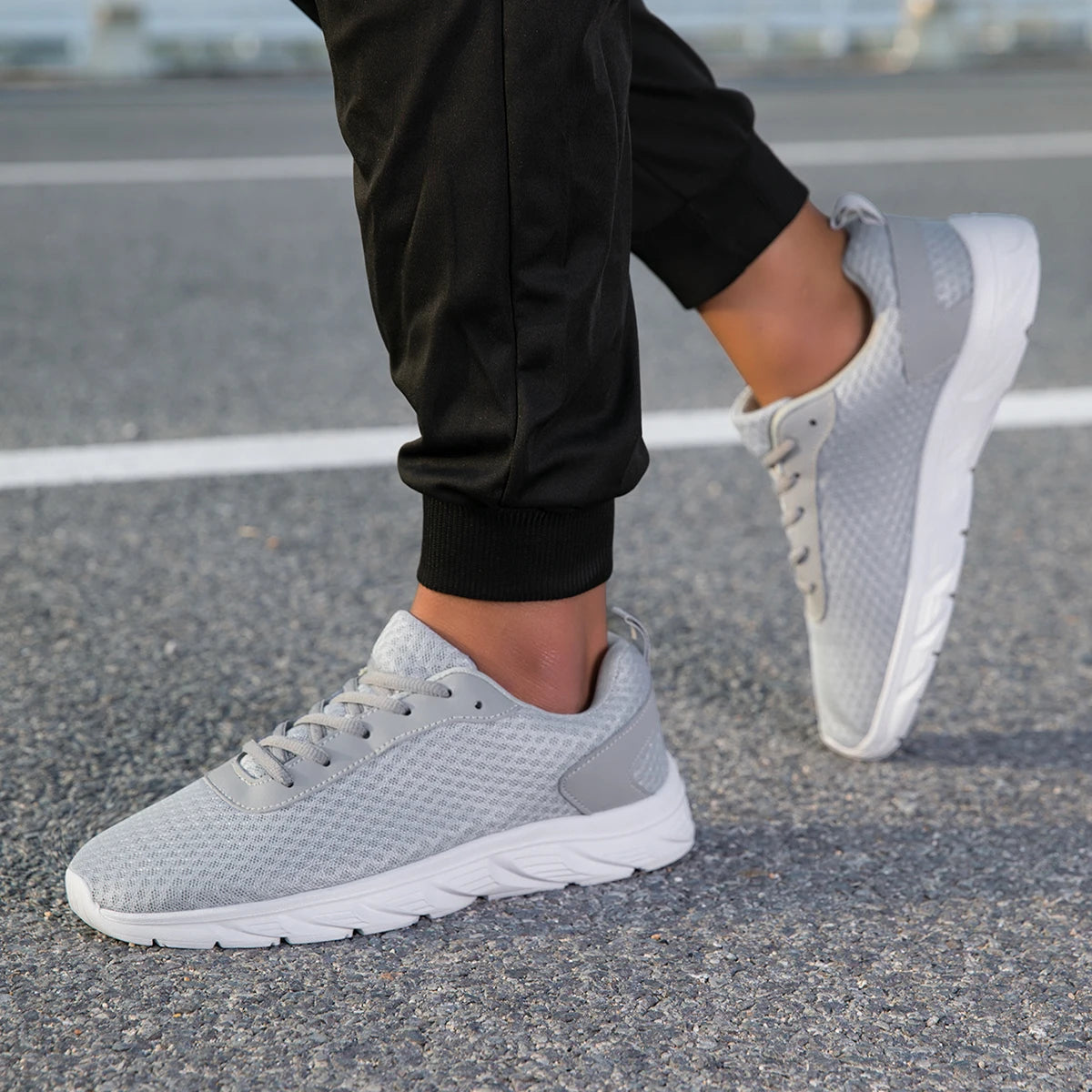 Men's Mesh Athletic Sneakers | Lightweight Non-Slip Training Shoes