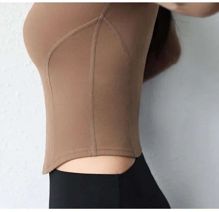 Women's Quick-Dry Yoga Zip Jacket | Slim Fit Long Sleeve Training Top