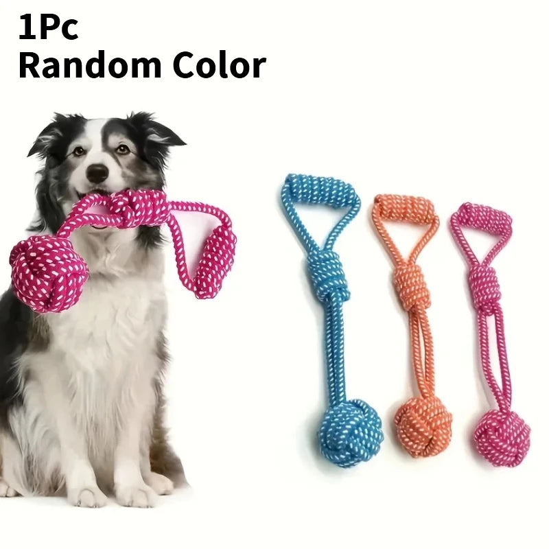 Dog Rope Knot Toy | Interactive Chew & Tug Toy for Dogs, Puppies & Cats