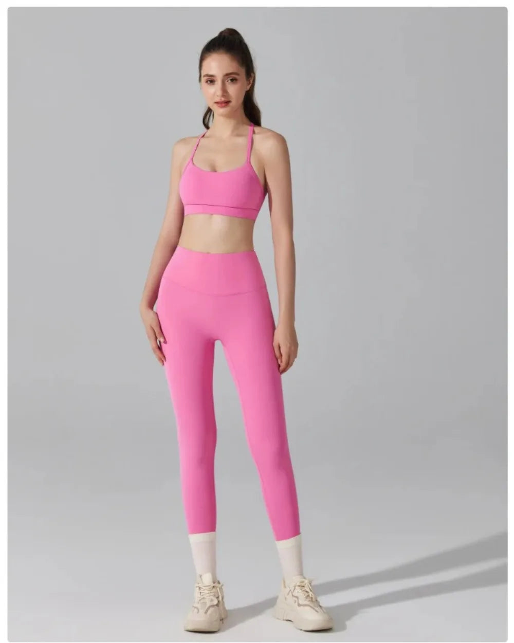 Activewear Set 2-Piece: Sports Bra & High Waist Leggings, Workout Outfit for Yoga, Running, Fitness & Gym Clothing for Women’s