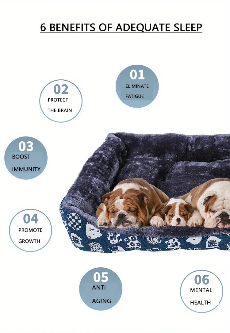 Dog Winter Sofa Bed | Cozy Bolster Bed for Small, Medium & Large Dogs