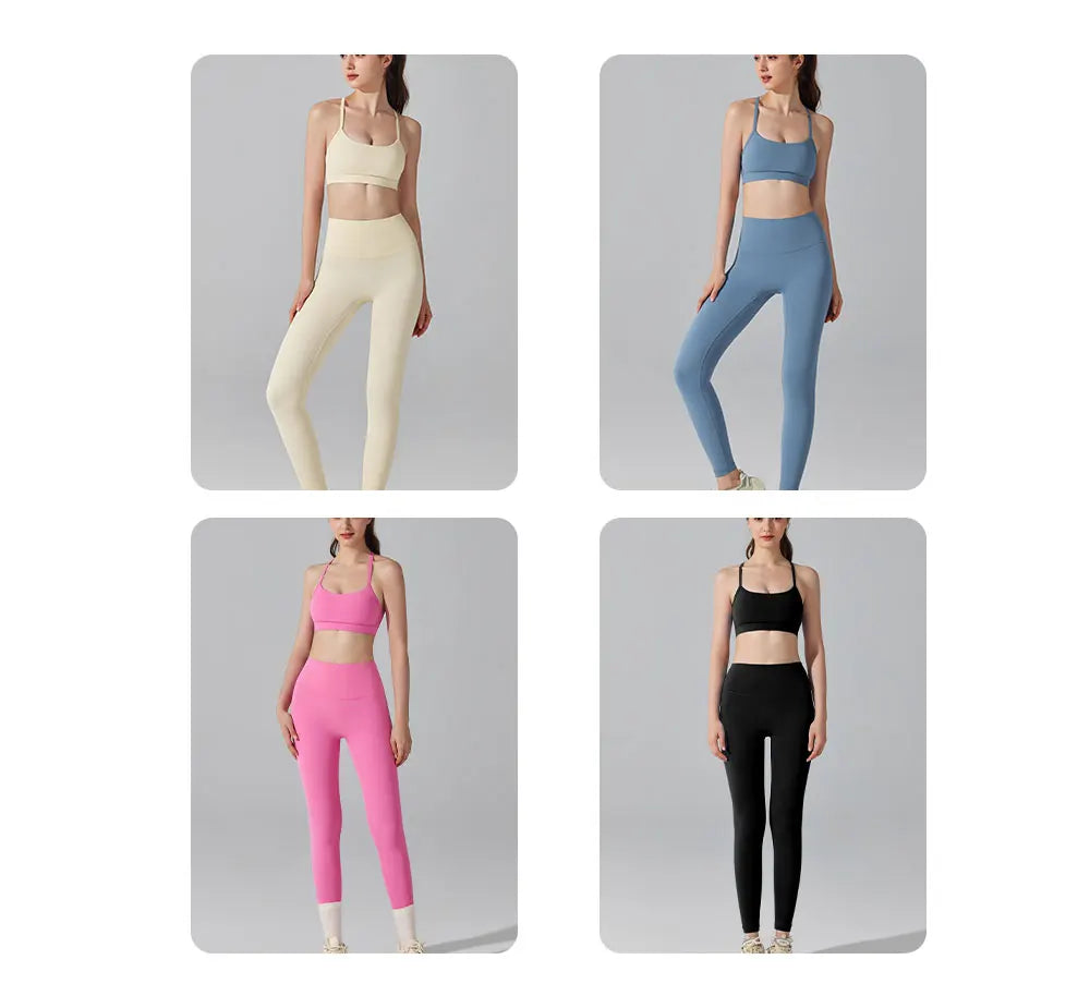 Activewear Set 2-Piece: Sports Bra & High Waist Leggings, Workout Outfit for Yoga, Running, Fitness & Gym Clothing for Women’s