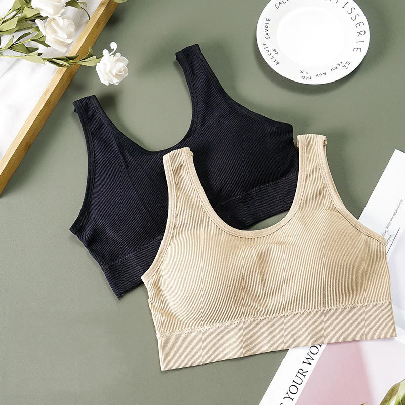 Sport Bra Breathable Inner and Outer Wear Vest Women Athletic Undergarment Gather Sports Underwear Quick Dry Workout Top