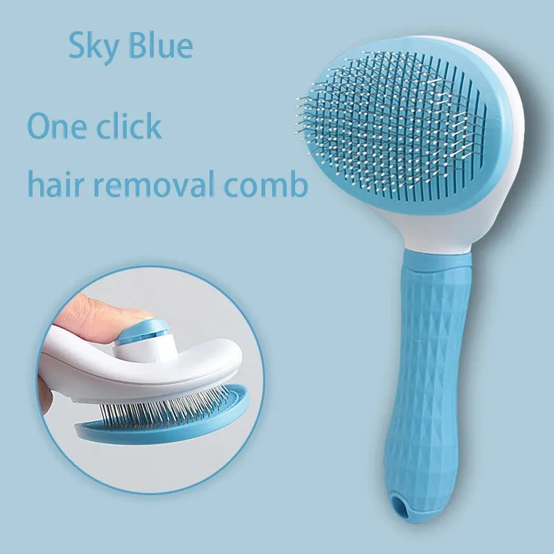 Pet Grooming Slicker Brush | Hair Remover & Deshedding Comb for Dogs & Cats
