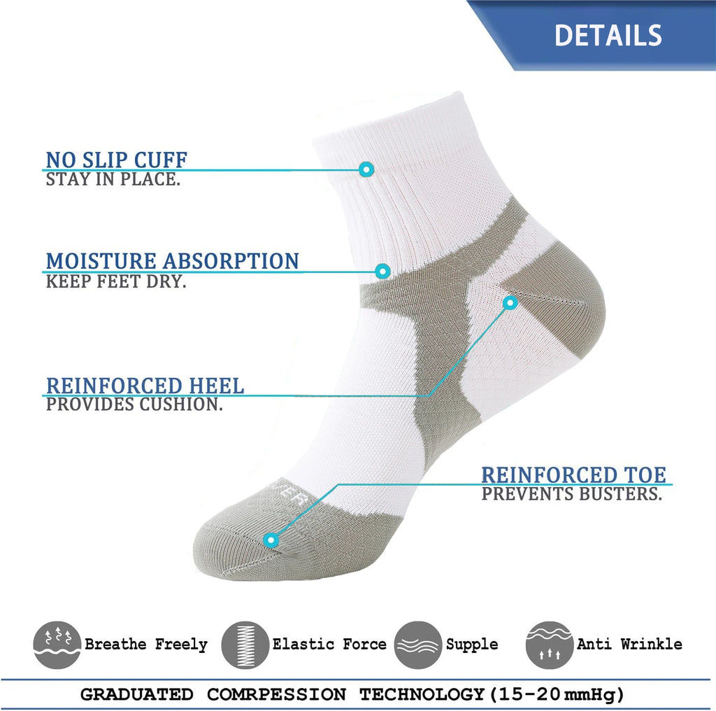 Athletic Ankle Socks | Arch Support for Running & Cycling