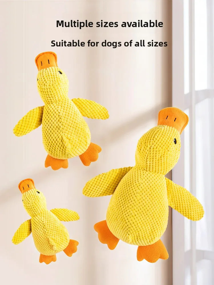 Calming Duck Squeaky Plush Toy | Sleep Aid & Companion Toy for Dogs & Puppies
