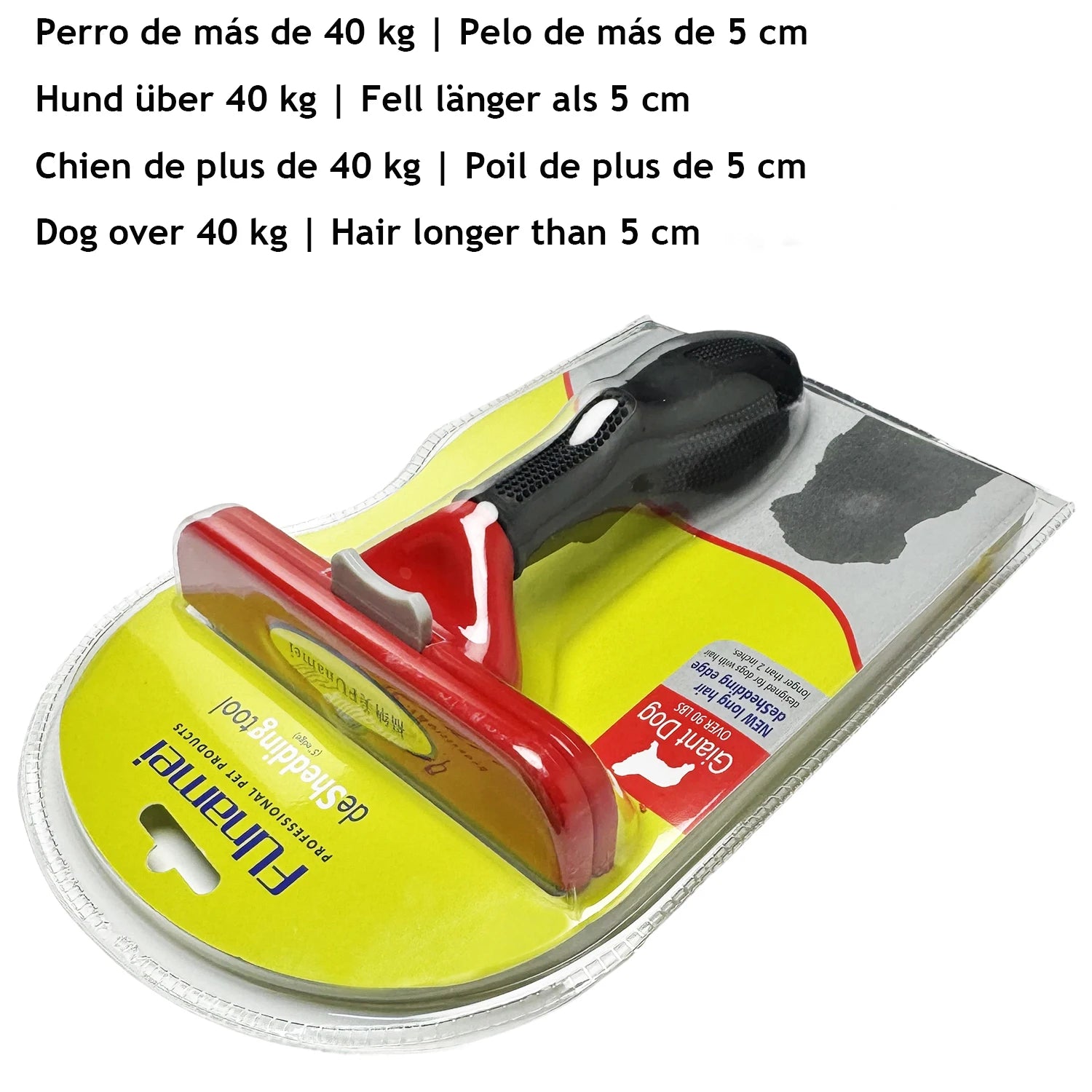 Pet Deshedding Grooming Brush | Hair Remover Comb for Dogs & Cats — Short & Long Hair