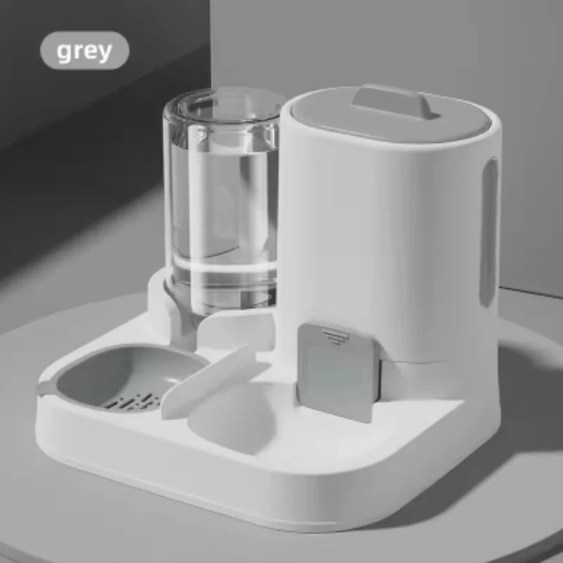 2-in-1 Pet Water & Food Dispenser Bowl | Cat & Dog Feeder
