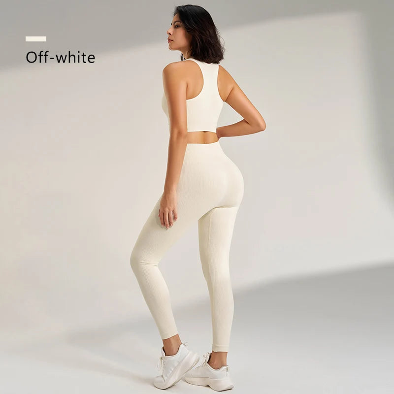 Women's 2-Piece Yoga Set | High-Waist Leggings & Sports Bra