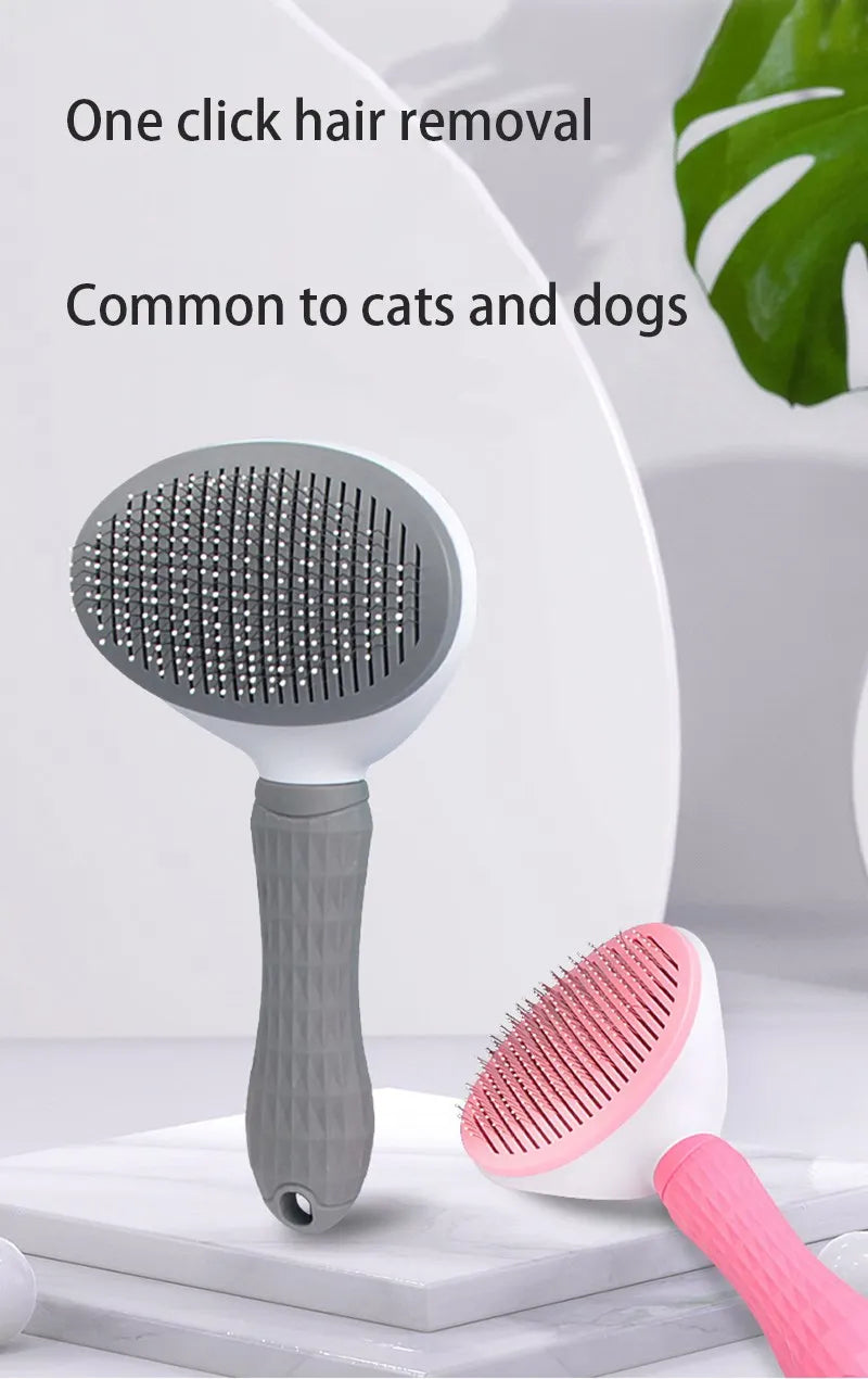 Pet Grooming Slicker Brush | Hair Remover & Deshedding Comb for Dogs & Cats