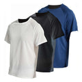 3-Pack Men's Athletic Shirts | Quick-Dry Moisture-Wicking Compression T-Shirts