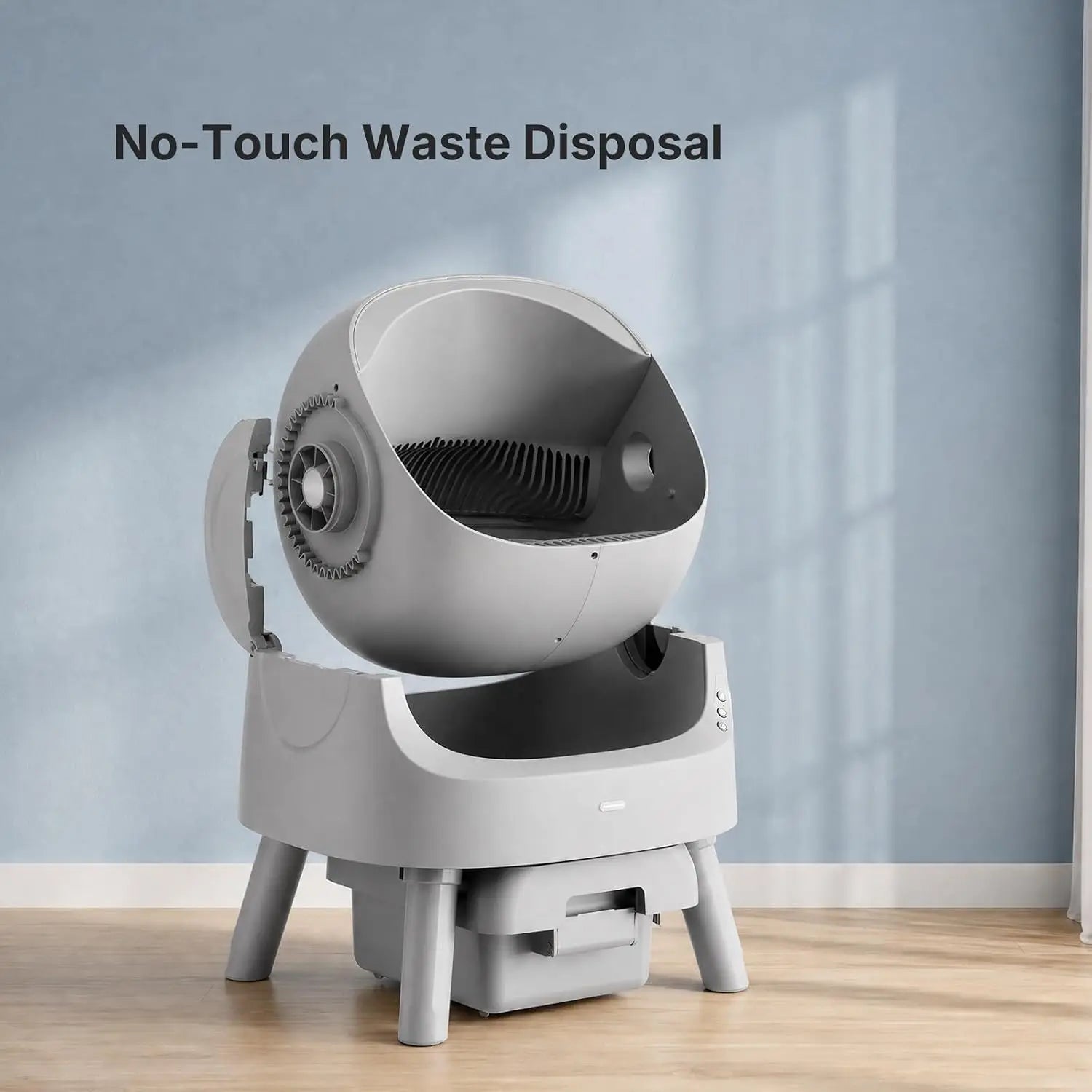 Automatic Self-Cleaning Litter Box | Large Capacity, Low Noise, Open-Top Design