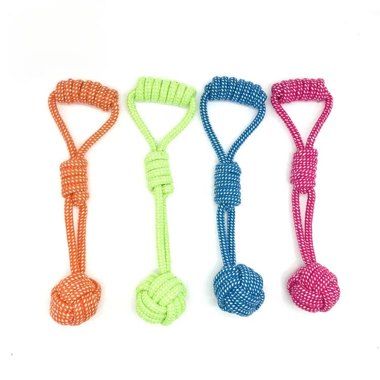 Dog Rope Knot Toy | Interactive Chew & Tug Toy for Dogs, Puppies & Cats