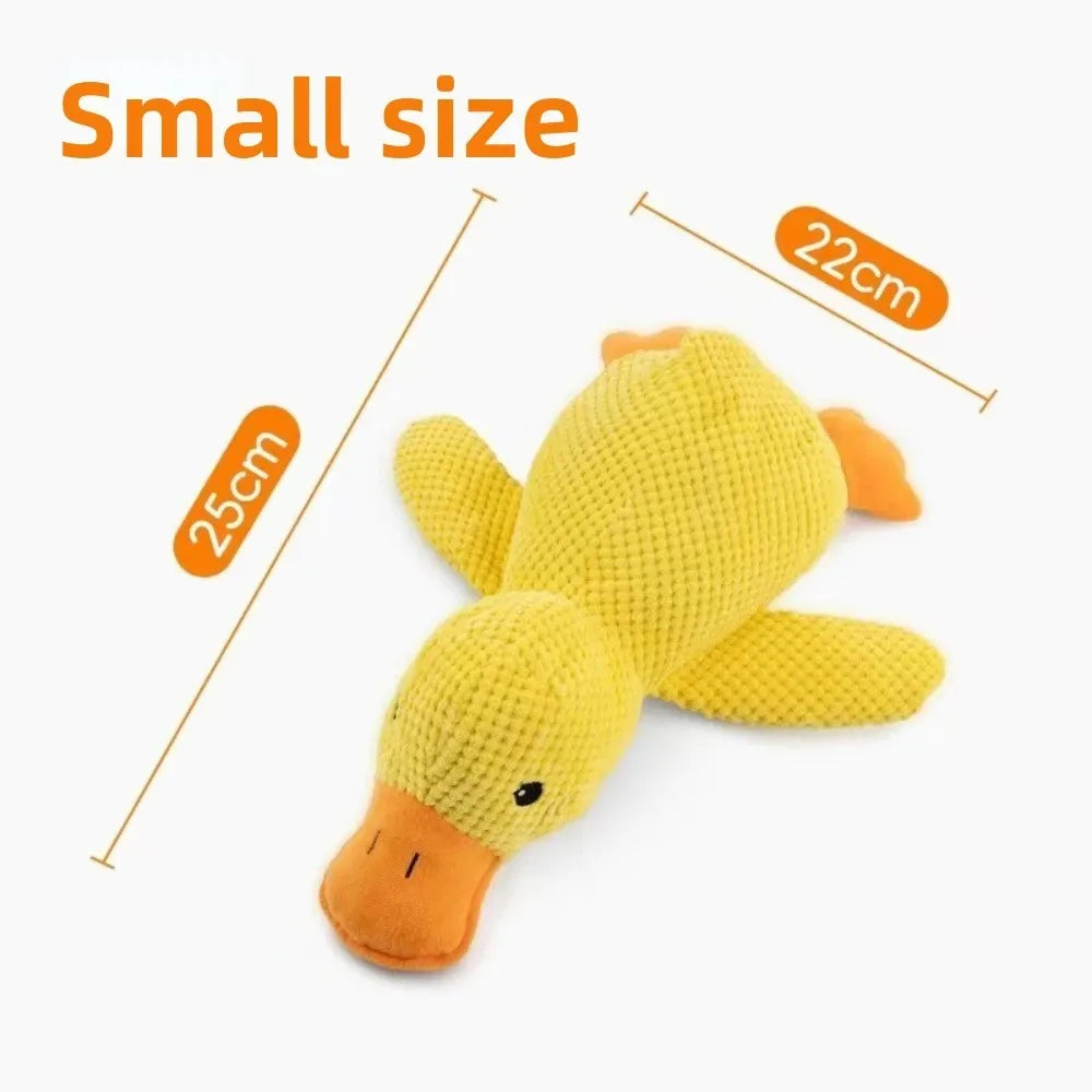 Calming Duck Squeaky Plush Toy | Sleep Aid & Companion Toy for Dogs & Puppies