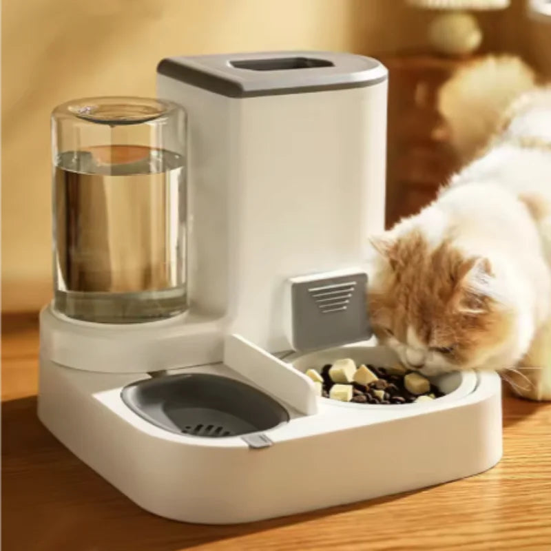 2-in-1 Pet Water & Food Dispenser Bowl | Cat & Dog Feeder