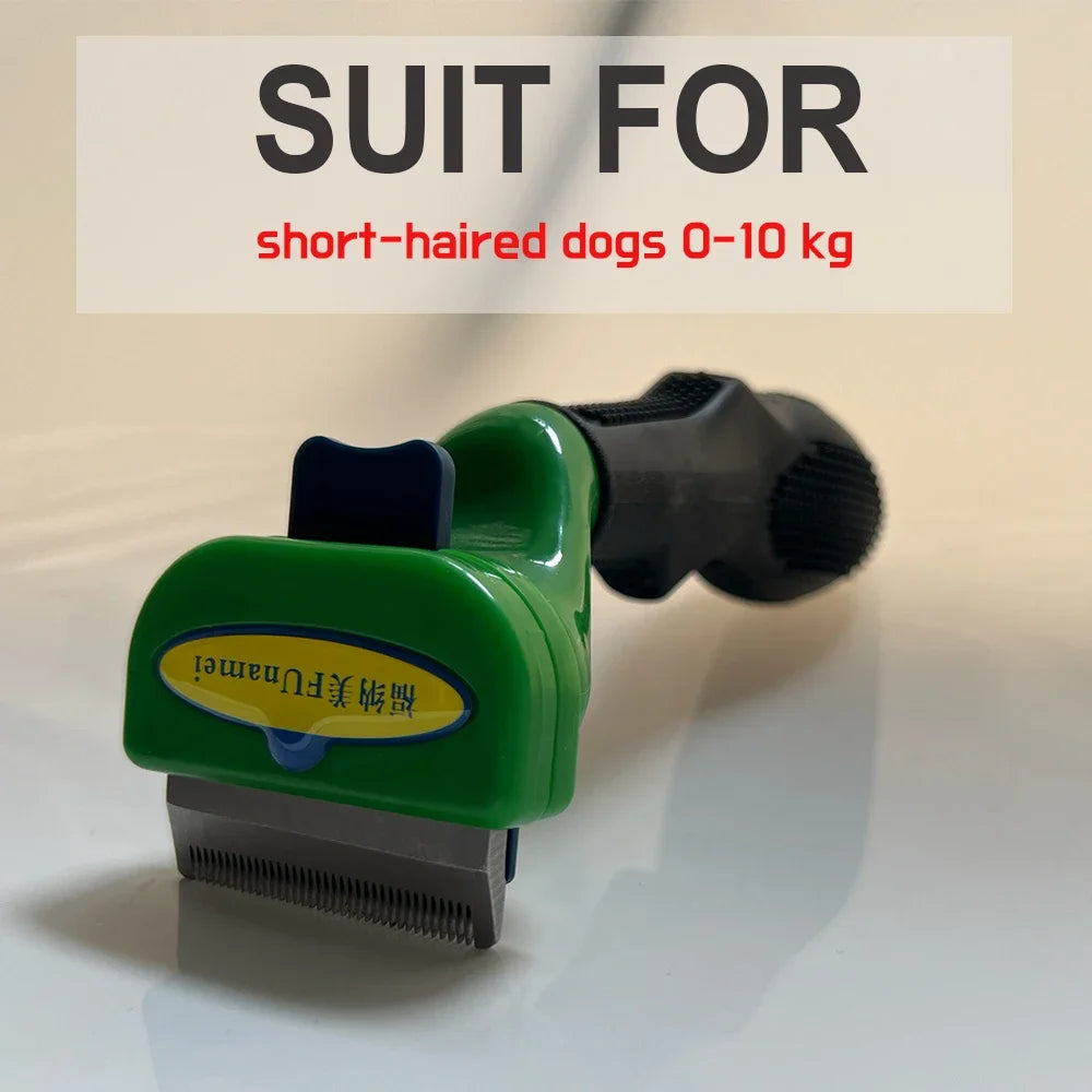 Pet Deshedding Grooming Brush | Hair Remover Comb for Dogs & Cats — Short & Long Hair