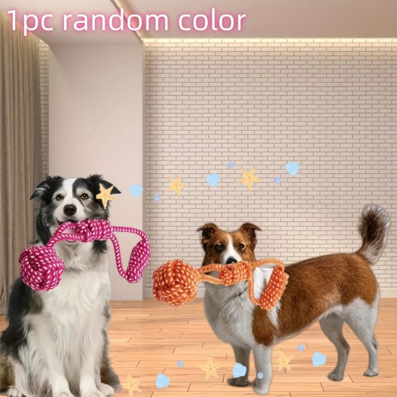 Dog Rope Knot Toy | Interactive Chew & Tug Toy for Dogs, Puppies & Cats