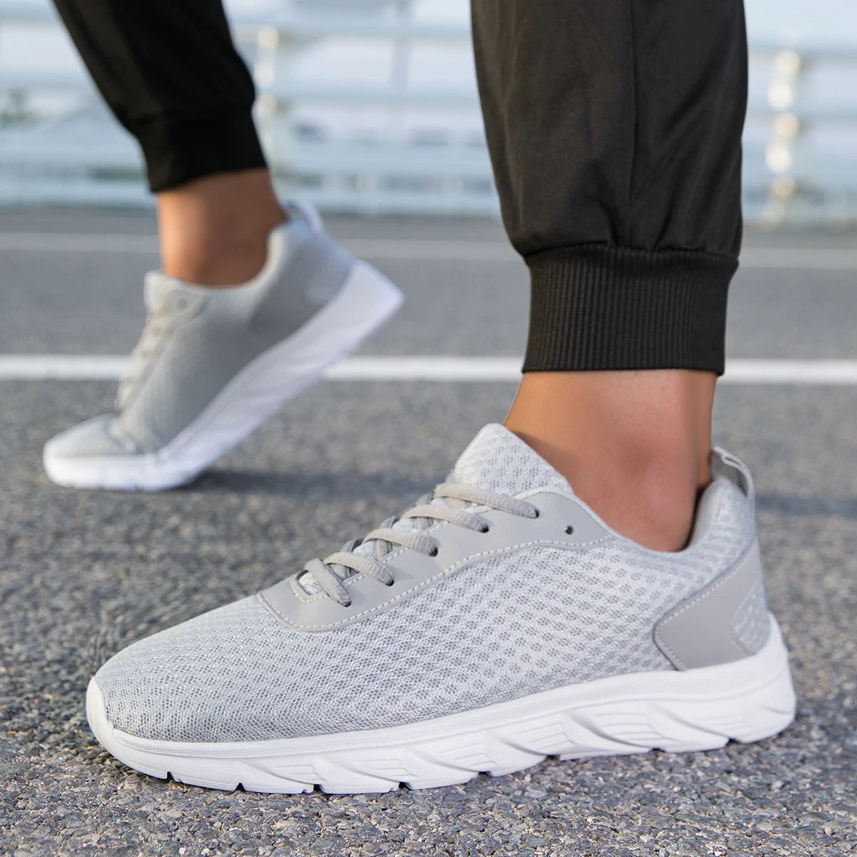 Men's Mesh Athletic Sneakers | Lightweight Non-Slip Training Shoes