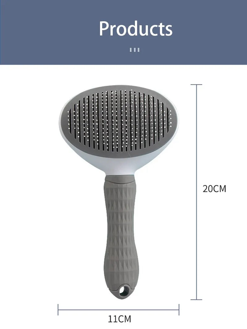 Pet Grooming Slicker Brush | Hair Remover & Deshedding Comb for Dogs & Cats