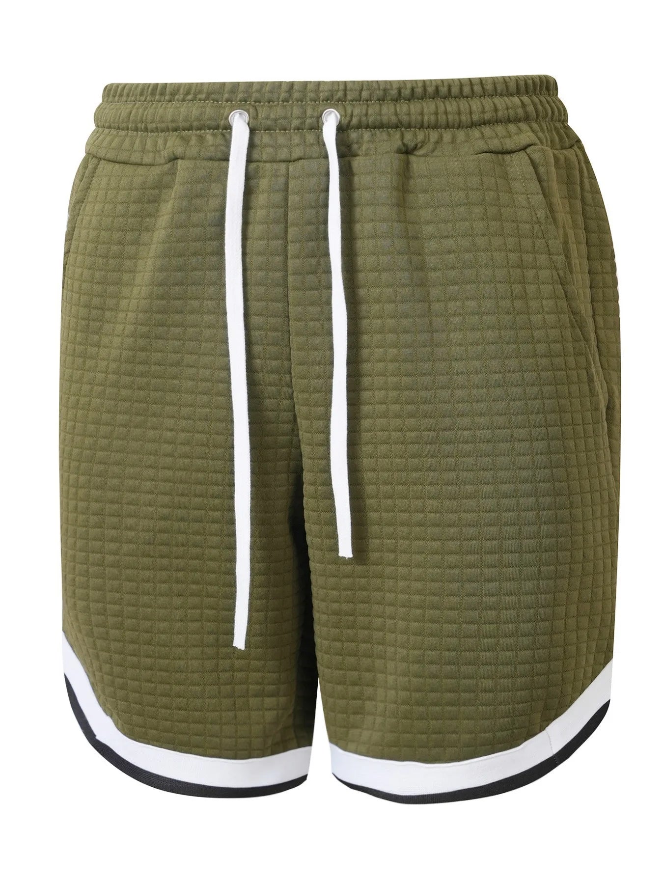 Men's Waffle Weave Athletic Shorts – Breathable Casual Fit