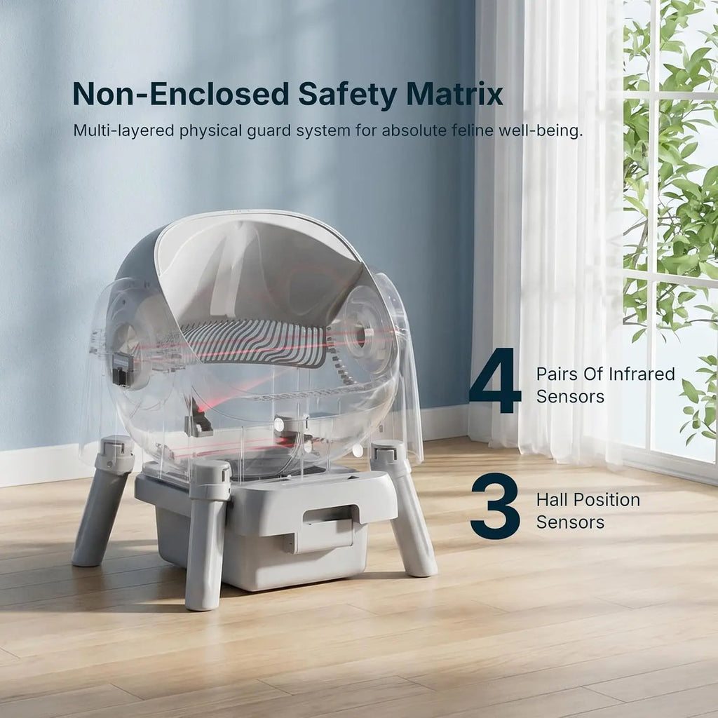 Automatic Self-Cleaning Litter Box | Large Capacity, Low Noise, Open-Top Design