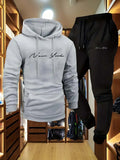 Men's Fleece Tracksuit Set | Hoodie & Sweatpants Streetwear