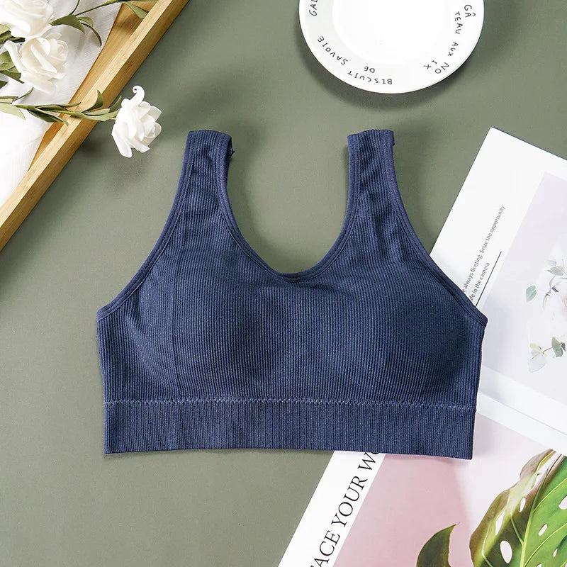 Sport Bra Breathable Inner and Outer Wear Vest Women Athletic Undergarment Gather Sports Underwear Quick Dry Workout Top