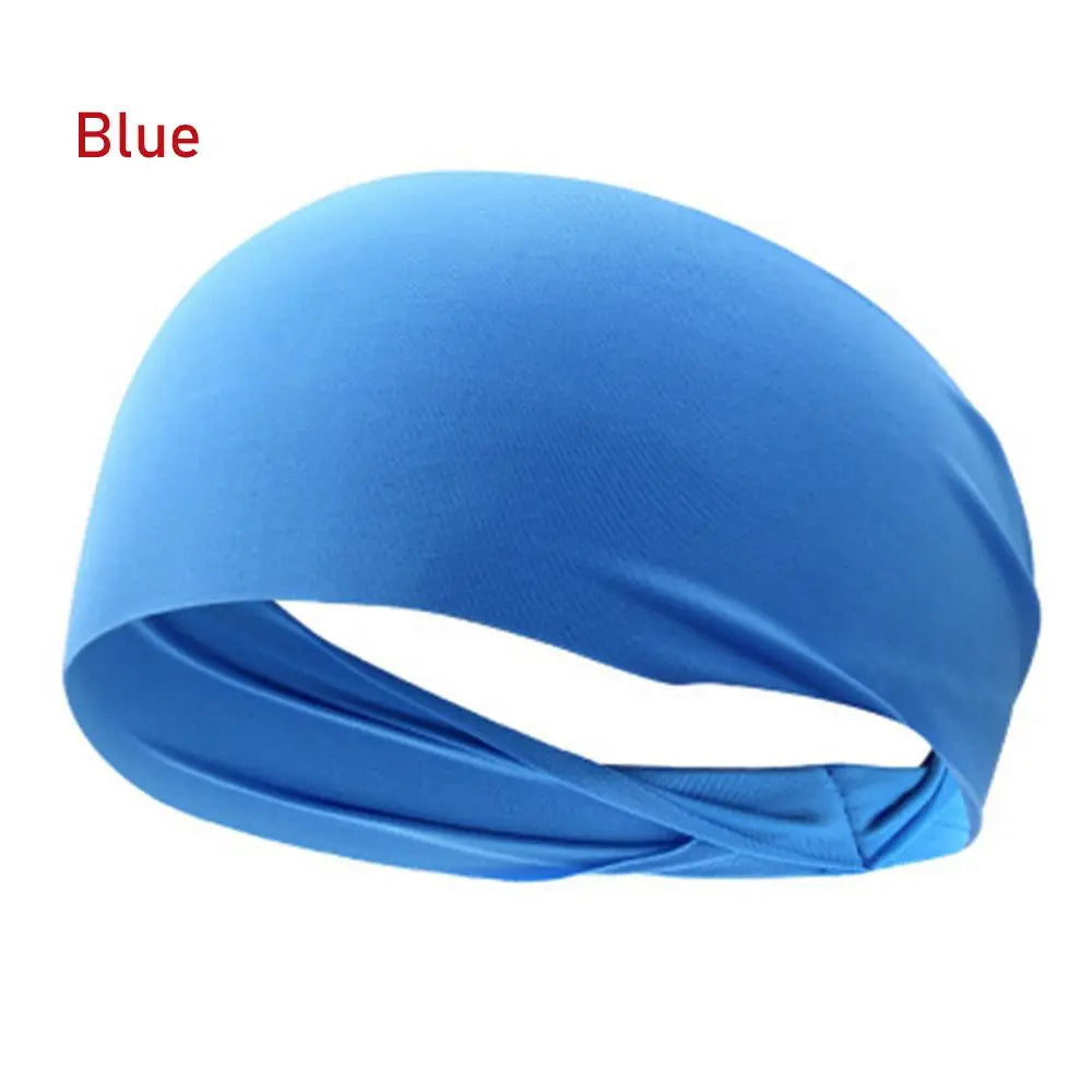 6 Color Men/Women Athletic  Sport Sweatband Running Hair Band Yoga Headband Fitness Bandage