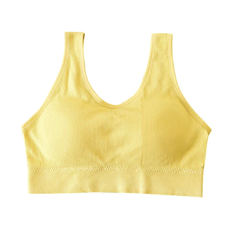 Sport Bra Breathable Inner and Outer Wear Vest Women Athletic Undergarment Gather Sports Underwear Quick Dry Workout Top