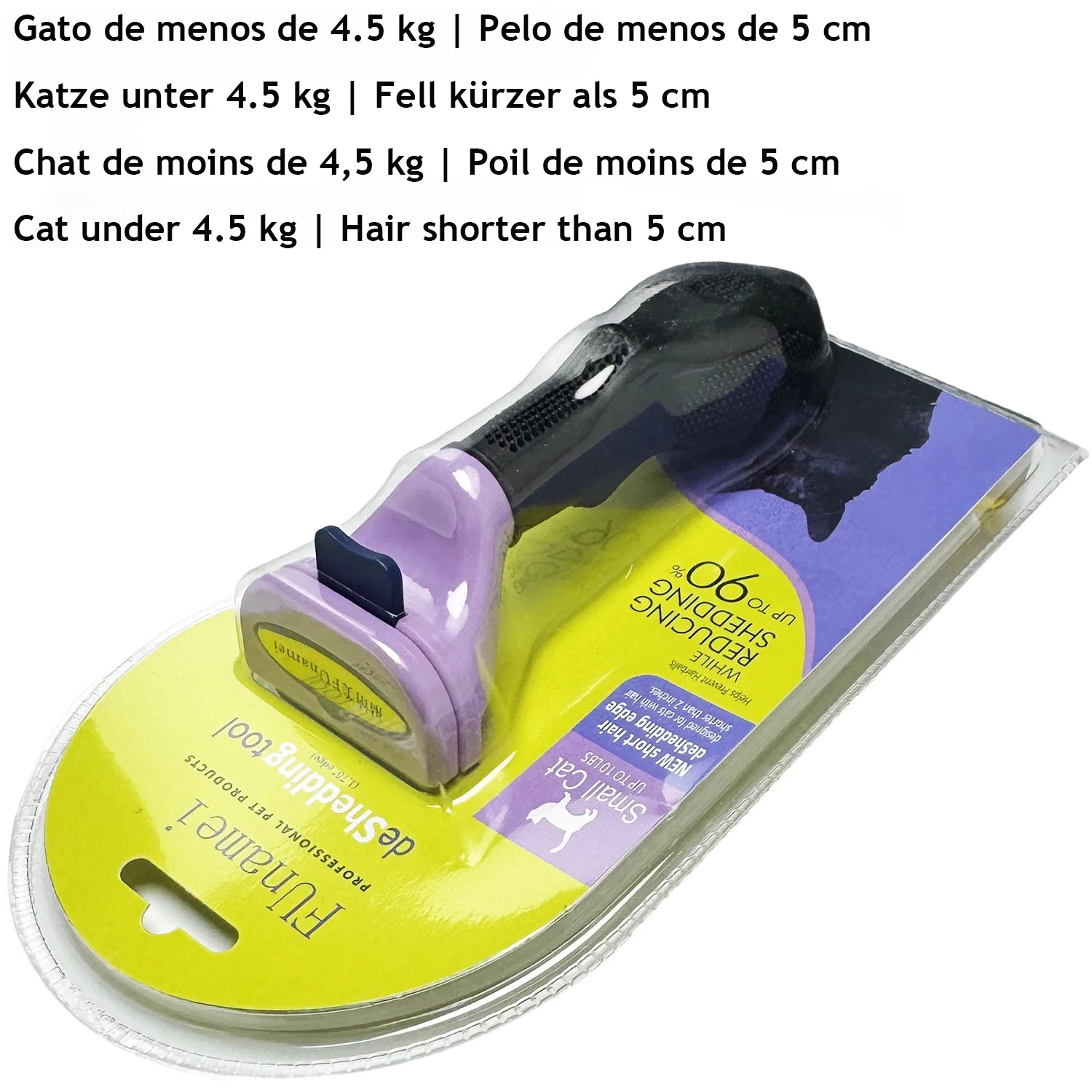 Pet Deshedding Grooming Brush | Hair Remover Comb for Dogs & Cats — Short & Long Hair
