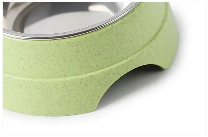 Double Stainless Steel Pet Bowl Stand | Elevated Food & Water Feeder for Dogs & Cats