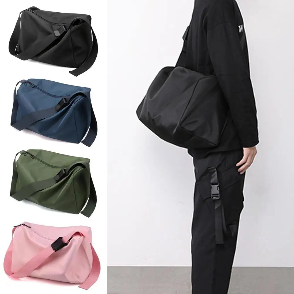 Waterproof Gym Bag Unisex Large Capacity Sport Fitness Yoga Shoulder Bag For Men Women Travel Storage Casual Nylon Crossbody