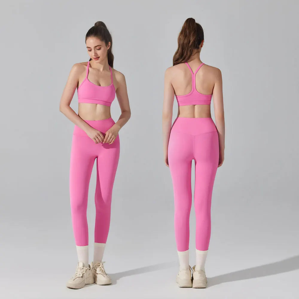 Activewear Set 2-Piece: Sports Bra & High Waist Leggings, Workout Outfit for Yoga, Running, Fitness & Gym Clothing for Women’s