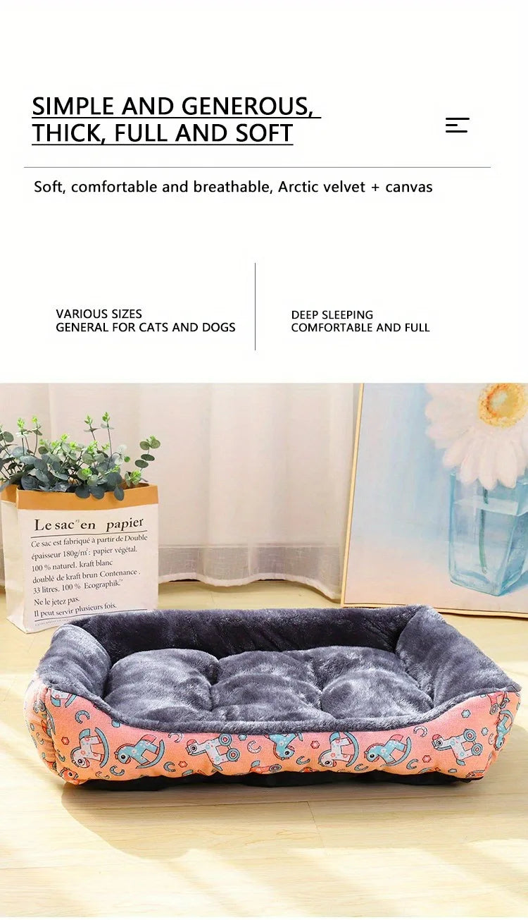 Dog Winter Sofa Bed | Cozy Bolster Bed for Small, Medium & Large Dogs