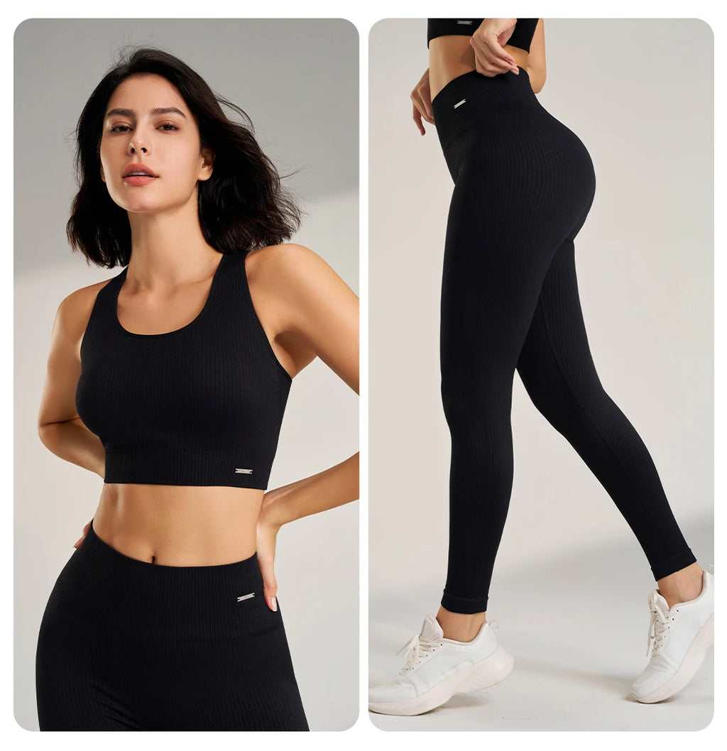 Women's 2-Piece Yoga Set | High-Waist Leggings & Sports Bra
