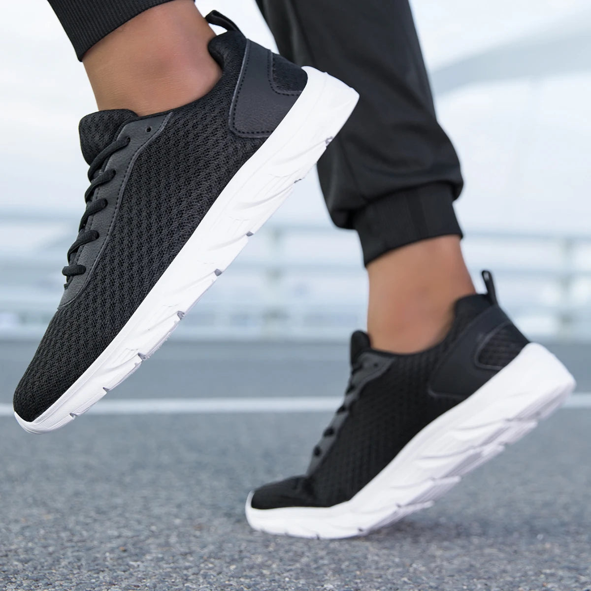 Men's Mesh Athletic Sneakers | Lightweight Non-Slip Training Shoes