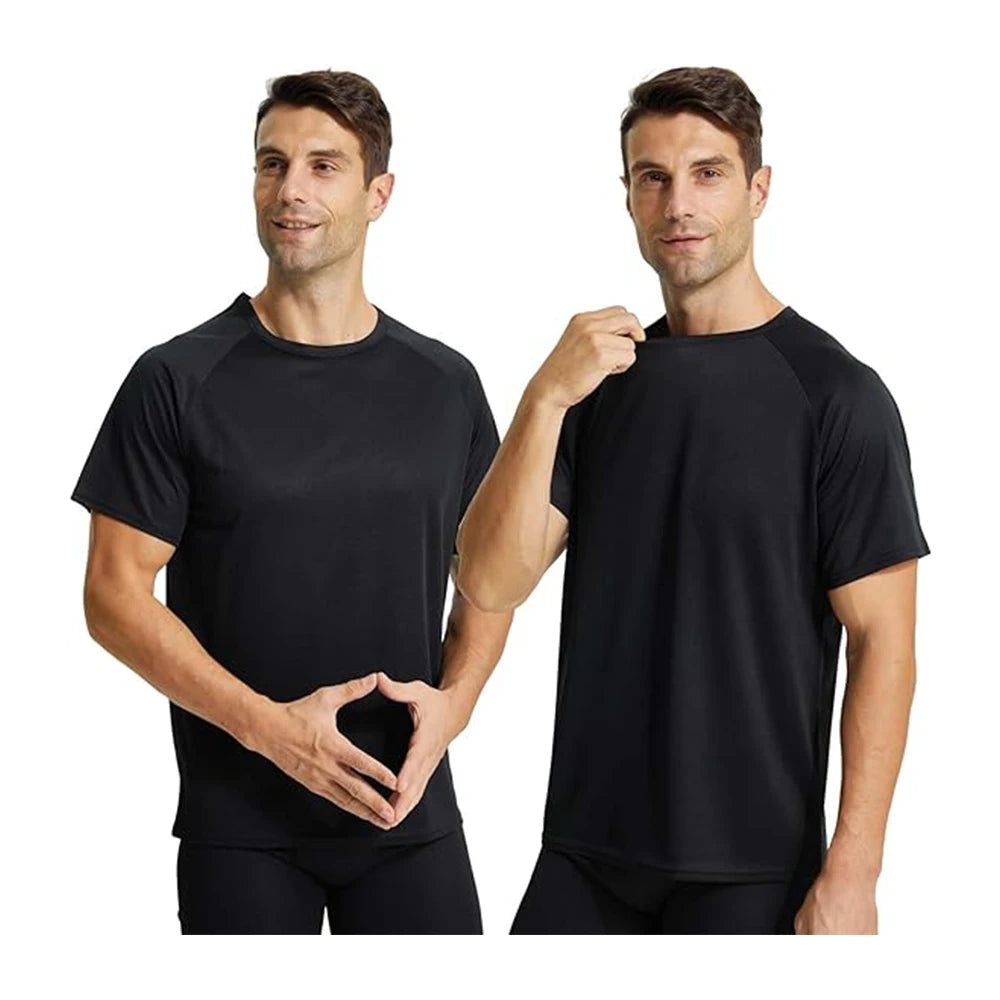 3-Pack Men's Athletic Shirts | Quick-Dry Moisture-Wicking Compression T-Shirts