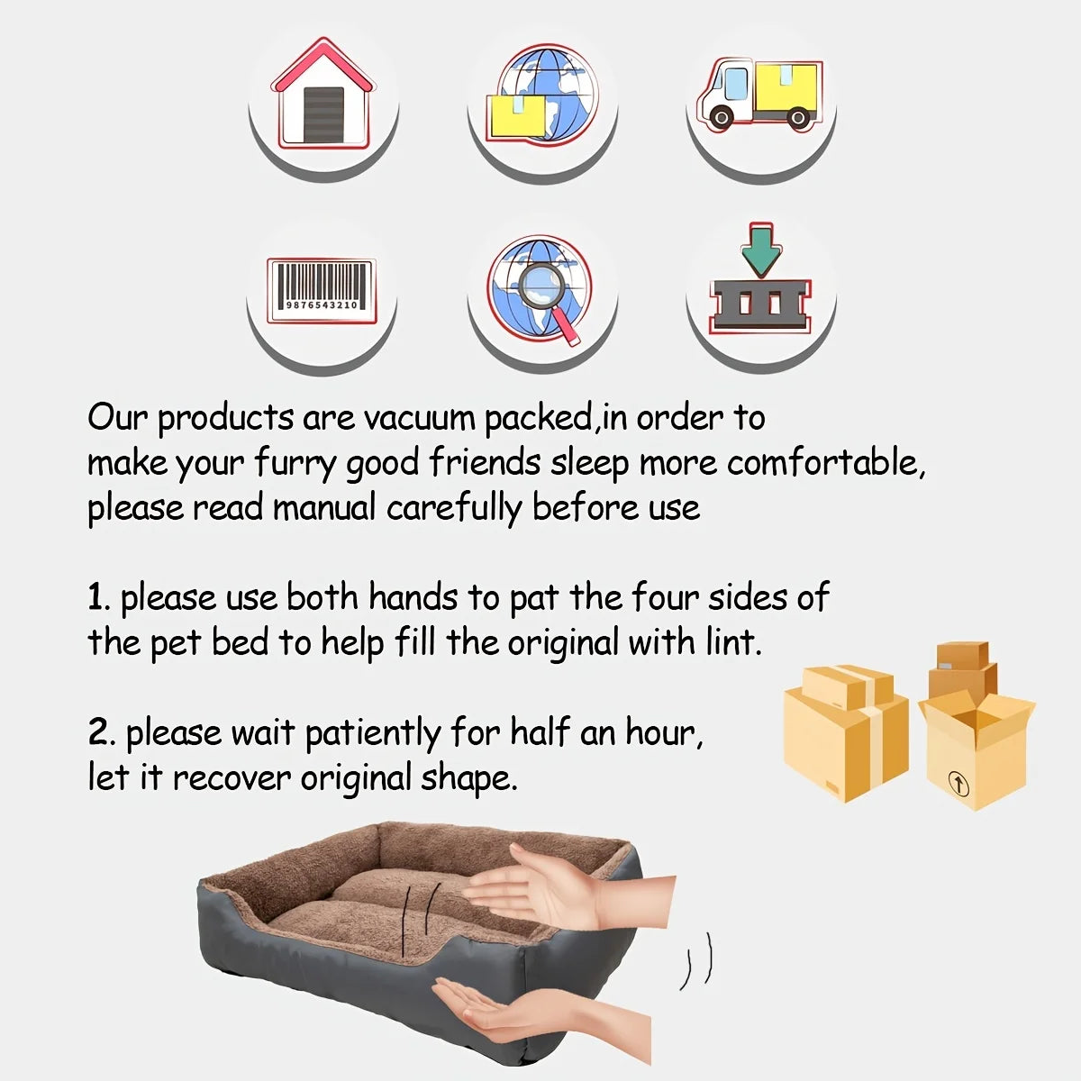 Dog Sofa Bed | Cozy Breathable Cushion Basket for Small, Medium & Large Dogs