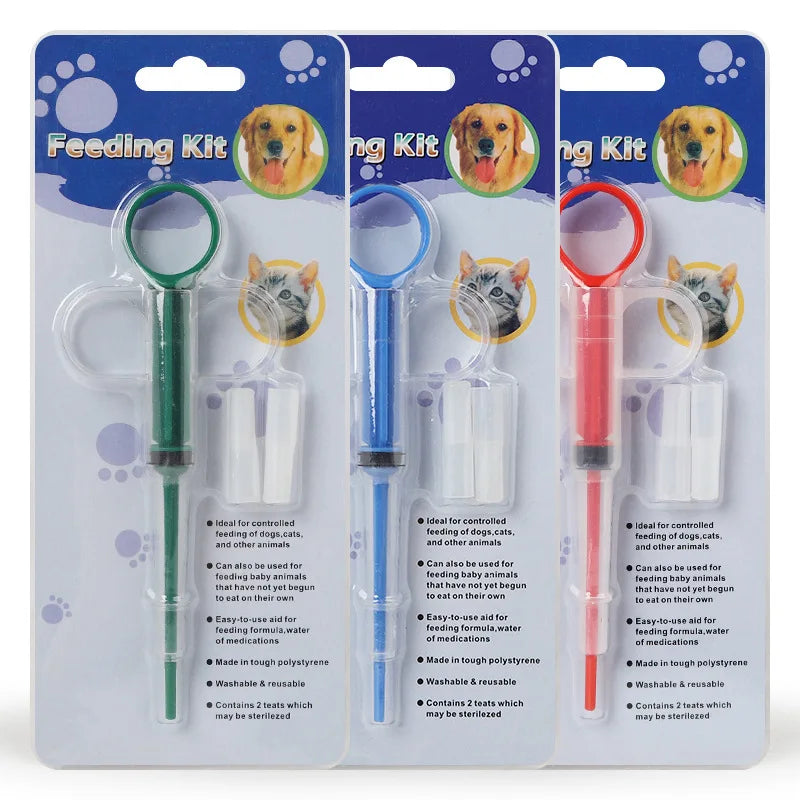 Pet Feeding Syringe | Safe Medicine Dispenser for Cats & Dogs