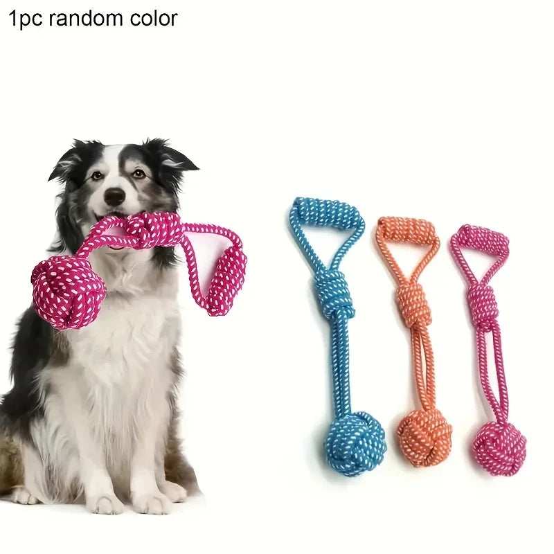 Dog Rope Knot Toy | Interactive Chew & Tug Toy for Dogs, Puppies & Cats