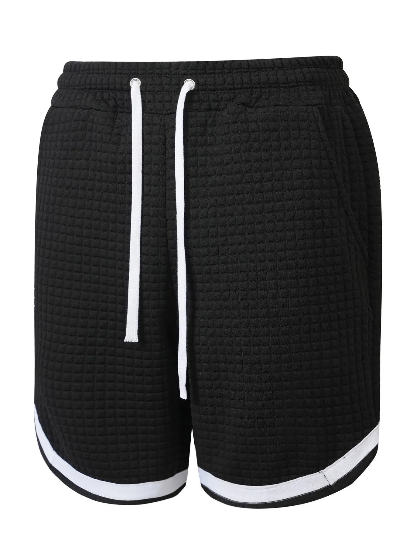 Men's Waffle Weave Athletic Shorts – Breathable Casual Fit