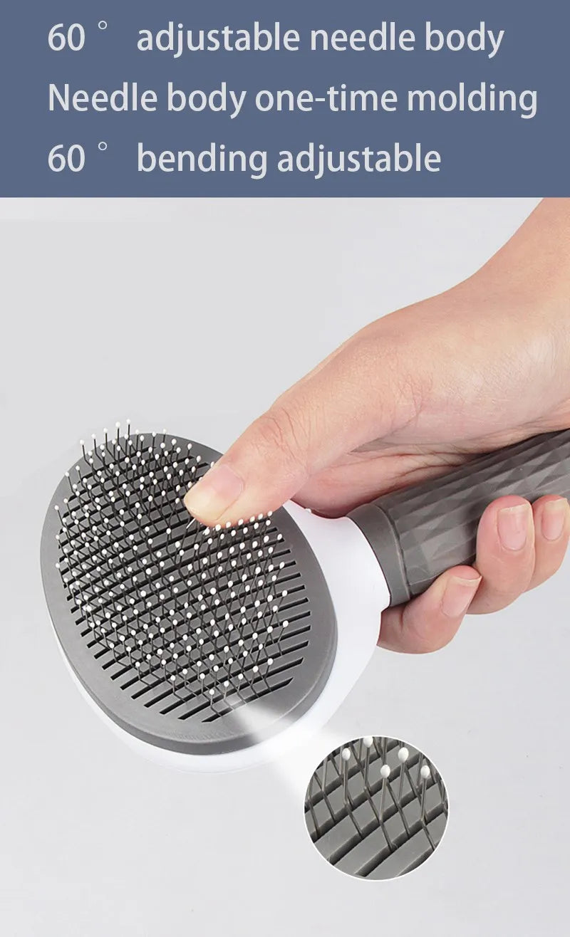 Pet Grooming Slicker Brush | Hair Remover & Deshedding Comb for Dogs & Cats